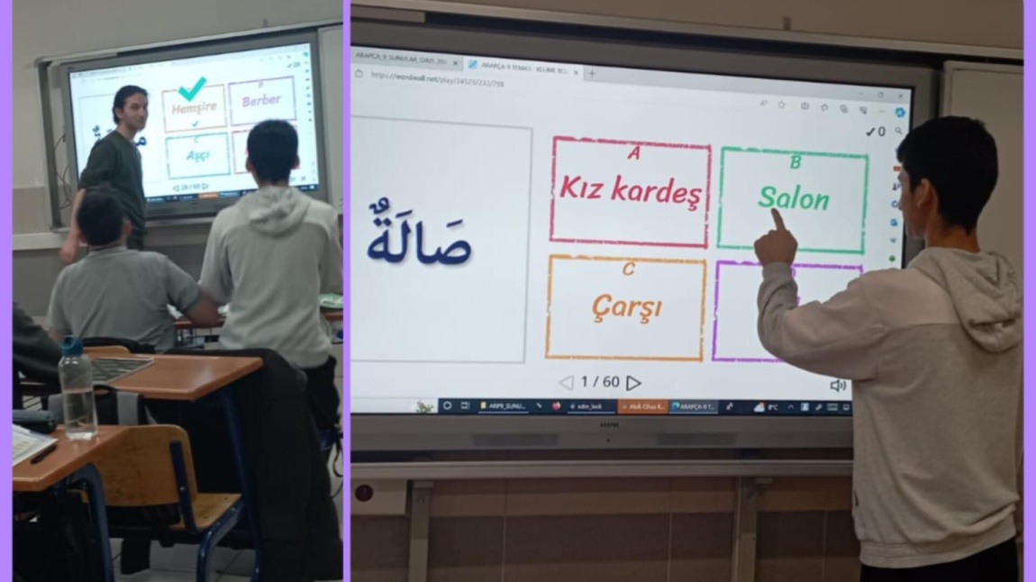 Arapça Derslerini Eğlenerek Öğreten, Oyunla ve Web.2 Araçlarıyla Öğrenmeyi Destekleyip Pekiştiren Arapça Öğretmenimiz Özlem Hatice Sevinç e Teşekkür Ederiz
